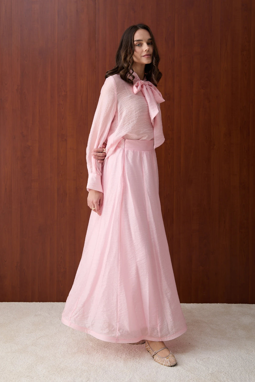Etekli Tül Takım - Pembe