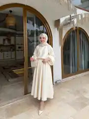 Özel Tasarım Etek Takım - Krem