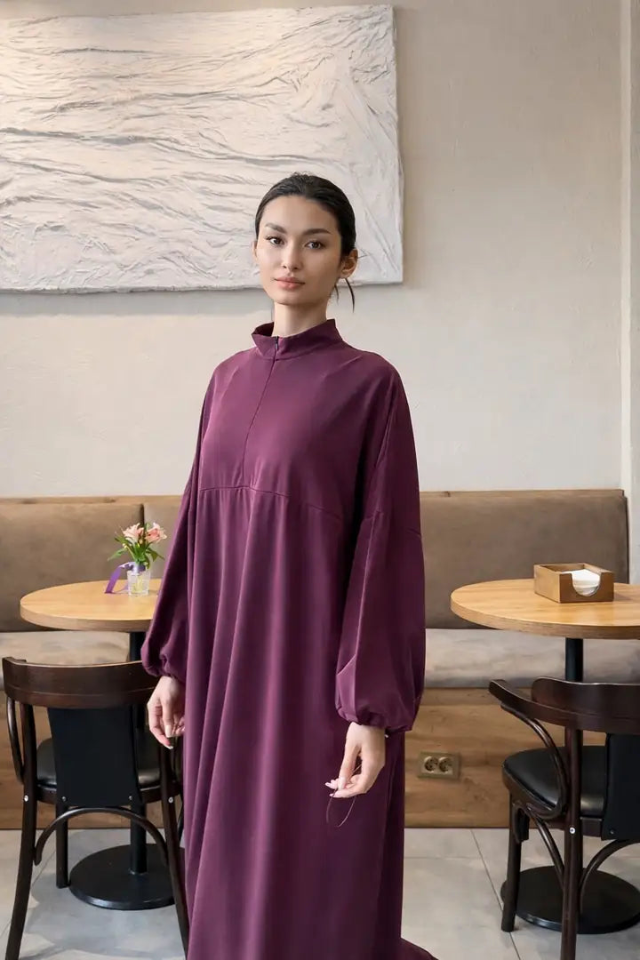 Mahya Şal&ELbise - Mürdüm